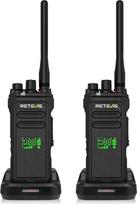 "Retevis NR30D DMR Walkie Talkie" skaitmeninė, didelio nuotolio radijo stotelė, dirbtinio triukšmo mažinimo funkcija, IP67, aukštos kokybės, 2800 mAh, vandeniui atspari radijo stotelė apsaugos komandoms (2 vnt.)