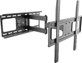 "RICOO" televizoriaus sieninis laikiklis "Tilt Swivel" S3744 Universalus LED išlenktas QLED QE 4K LCD OLED televizoriaus laikiklis Lankstus reguliuojamas ištraukiamas rankos tvirtinimas 30-55 colių VESA 200x200 400x400 juodas