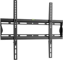 "RICOO" televizoriaus sieninis laikiklis "Ultra Super Slim Flat F2044" universalus LED išlenktas QLED QE 4K LCD OLED SUHD UHD televizoriaus monitoriaus laikiklis Fiksuotas tvirtinimas 32" - 55" colių VESA 200x200 400x400 juodas
