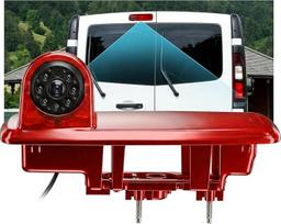 "Rimoody" galinio vaizdo kamera "Renault Trafic 2014-2017/Opel Vivaro 2014-2017", automobilinė kamera trečiajam stabdžių žibintui su atbulinės eigos linija, infraraudonųjų spindulių naktinis matymas, IP67 atspari vandeniui, 140° reguliuojamas kampas