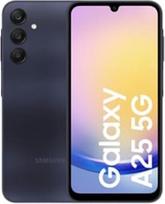 "Samsung Galaxy A25 5G" išmanusis telefonas su dviem SIM kortelėmis - RAM 6GB / vidinė atmintis 128GB "MicroSD" lizdas OLED ekranas 6,5 colio 2340 x 1080 pikselių (120 Hz) triguba kamera 50 MP 8 MP 2 MP priekinė kamera 13 MP mėlyna juoda