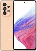 "Samsung Galaxy A53" 5G "Android" išmanusis telefonas, "Infinity-O FHD+" ekranas 6,5" ¹, 6GB RAM ir 128GB vidinės atminties, išplečiama², baterija 5000 mAh, persikų oranžinės spalvos