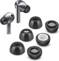 "Samsung Galaxy Buds 3 Pro" atminties putų antgaliai, be silikoninių ausinių, neslystantys pakaitiniai ausinių antgaliai su dulkių tinkleliu, tinka įkrovimo dėkle, mažina triukšmą, 3 poros (mišrus S/M/L)