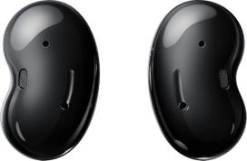"Samsung Galaxy Buds Live", belaidės "Bluetooth" ausinės su triukšmo slopinimu (ANC), ilgai veikianti baterija, AKG garsas, patogiai prigludusios, onikso spalvos
