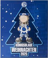 "Schalke 04" advento kalendorius 2025, 24 durys su šokoladu, ventiliatoriaus dizainas su Erwinu, 192 g