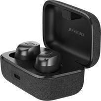 "Sennheiser Momentum True Wireless 4" išmaniosios ausinės su "Bluetooth 5.4", krištolo skaidrumo garsu, patogiu dizainu, 30 val. veikimo trukme, adaptyviuoju ANC, LE Audio ir "Auracast" - juodai grafitinės spalvos