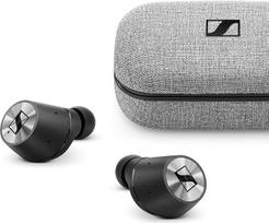 "Sennheiser MOMENTUM True Wireless In-Ear" ausinės su jutikliniu valdymu, skaidriu klausos ir įkrovimo dėklu
