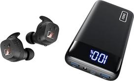 "Sennheiser Sport True Wireless" ausinės - "Bluetooth" ausinės į ausis ir "INIU Power Bank", 20000 mAh "Power Bank" greitojo įkrovimo funkcija USB C įėjimas ir išėjimas