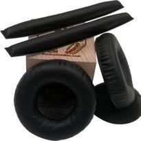 "Sennheiser" HD25, HD25-1 II ausinių įdėklai (juodos odos)