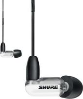 "Shure AONIC 3" laidinės garsą izoliuojančios ausinės, skaidrus garsas, vienas garsiakalbis, į ausis, nuimamas laidas, kokybiškos ir patvarios, suderinamos su "Apple" ir "Android" įrenginiais - baltos spalvos