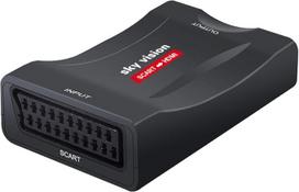 "Sky Vision" SHC 01 "Scart" ir HDMI adapteris televizoriui, "Plug & Play Scart" HDMI adapteris, suderinamas su PAL/NTSC/SECAM, 720p arba 1080p vaizdo keitiklis senoms žaidimų konsolėms, vaizdo grotuvams ir imtuvams