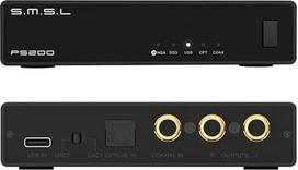 "SMSL PS200PRO ES9039Q2M HiFi DAC, DSD512 PCM 32bit/768kHz skaitmeninis analoginis garso keitiklis, USB/optinis/koaksialinis į stereo RCA išvestis, MQA/MQA CD garso DAC, skirtas kompiuteriui/PS5/stiprintuvui