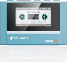 "SnowSky/FiiO Echo Mini HiFi Bluetooth" MP3 grotuvas, 15 valandų atkūrimo, nepriklausomas garsumo valdymas su 3,5 mm / 4,4 mm ausinių išvestimis (SkyBlue)