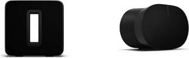 "Sonos Sub Black" - galingas "Wi-Fi" žemų dažnių garsiakalbis ir "Era 300". Pajuskite garsą visame pasaulyje