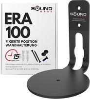 "Sound bass ERA100" žemo profilio juodas vieno elemento sieninis laikiklis, suderinamas su "Sonos ERA 100" garsiakalbiais, komplektuojamas su visais tvirtinimo elementais