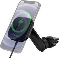 "Spigen OneTap Pro MagFit" magnetinis belaidis mobiliojo telefono laikiklis "MagSafe" automobiliniam įkrovikliui, greitojo įkrovimo mobiliojo telefono laikiklis su ventiliacija, suderinamas su "iPhone 17/16/15/14/13/12 Pro Max Air" ir "MagSafe