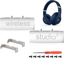 "Studio 3" šarnyro galvos juostos jungties pakaitinės metalinės remonto dalys, suderinamos su "Beats Studio 3.0" belaidžių ausinių per ausis remonto rinkiniu (sidabrinės spalvos)