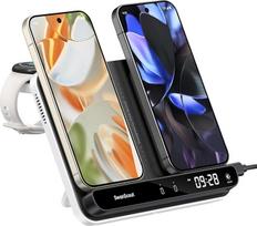 "SwanScout" įkrovimo stotelė "Pixel Watch 3/2/Fitbit Versa 4/3/Sense 2" (netaikoma "Pixel Watch 4/1"), dviguba indukcinė įkrovimo stotelė "Google 9 Pro Fold/9 Pro XL/9 Pro/9a/9/8/7/Buds", "SwanScout 710G2