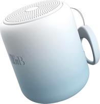 "T'nB" nešiojamasis "Bluetooth" belaidis garsiakalbis, mini dydžio, madingo ir spalvingo dizaino, iki 8 valandų veikimo, IPX4, atsparus purslams - baltas ir mėlynas