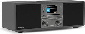 "Technisat DIGITRADIO 650" kompaktiška sistema su 70 W 2.1 garsiakalbių sistema (muzikos sistema su internetiniu radiju, DAB+, FM, CD grotuvu, "Bluetooth", programėlių valdymu, "Qi" įkrovimo stotele, "Spotify" ir "Amazon Music")