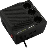 "Tecnoware Power Systems" 1000VA įtampos stabilizatorius, skirtas modemams, maršrutizatoriams, kompiuteriams ir smulkiems elektroniniams prietaisams, apsaugo nuo srovės svyravimų, be UPS, paruoštas naudoti