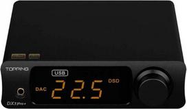 "Topping DX3 Pro+" "Bluetooth" ausinių stiprintuvas (juodas)