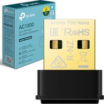 "TP-Link AC1300 Nano" belaidis MU-MIMO USB 2.0 adapteris, dviejų dažnių juostų, miniatiūrinis dizainas, palaiko "Windows 10/8.1/8/7", "Mac OS 10.15" ir ankstesnes versijas, aukšto saugumo WPA3, paprastas nustatymas (Archer T3U Nano)