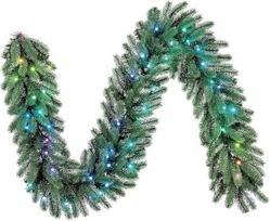 "Twinkly" iš anksto apšviesta girlianda - kalėdinė girlianda su 50 RGB LED lempučių - programėle valdomas išmanusis kalėdinis apšvietimas, žalias, 2,7 m
