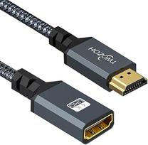 "Twozoh" HDMI prailginimo kabelis 0,3 m, HDMI vyriškos ir HDMI moteriškos lyties prailginimo kabelis, HDMI prailginimo TV lazdos adapterio kabelis su PS4, PS3, "Xbox", 3D/4K