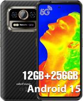 "Ulefone Armor 25T Pro" lauko mobilusis telefonas 5G "Android 15" išmanusis telefonas 12GB + 256GB/SD-2TB 6500mAh baterija, 6,78 colių FHD+ 120Hz su termovizoriumi, 64MP + 50MP kamera, palaiko 33W greitąjį įkrovimą GPS/NFC/OTG