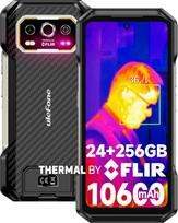 "Ulefone Armor 27T" lauko mobilusis telefonas be sutarties su termovizoriaus kamera, 24GB + 256GB/SD 2TB lauko išmanusis telefonas IP68K vandeniui atsparus "Android 14", 10600mAh, 64MP kamera, 6,78 colių FHD+, 4G Dual