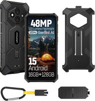 "Ulefone RugKing 3 Pro" tvirtas išmanusis telefonas, 128GB/2TB TF, "Android 15" šarvuotas išmanusis telefonas, 48MP vandeniui atspari kamera, 6,5 colio SIM kortelės lizdas, 4G 3 kortelių lizdas, 5700 mAh dokinis įkroviklis, NFC