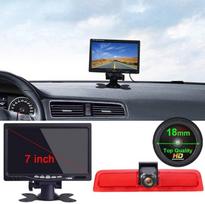"Van Transporter" stabdžių žibintų kamera 1280 x 720p naktinio matymo stabdžių žibintų galinio vaizdo kamera + 7 colių LCD monitorius, skirtas "Caddy Life 2K Facelift III Box 2KA Estate Cross Maxi Tdi Third 3 2003-2014