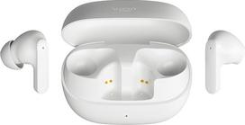 "Vieta Pro" tikros belaidės ausinės su "Bluetooth 5.4", ANC -25 dB, ausinės su mikrofonu, 33 valandų baterija, IPX4 vandeniui atsparios, slopinančios triukšmą, dvigubos, baltos spalvos