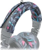 "WC BandZ V2" ausinių dėklas "Audio Technica ATH M" serijos ausinėms - galima skalbti skalbimo mašinoje, oda nebesilupinėja - suderinamas su M50X / M50XBT / M50 / M40X ir kitomis | 90-ųjų juoda
