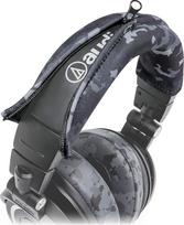"WC BandZ V2" ausinių dėklas "Audio Technica ATH M" serijos ausinėms - galima skalbti skalbimo mašinoje, oda nebesilups - tinka su M50X / M50XBT / M50 / M40X ir kt. | (Black Camo)