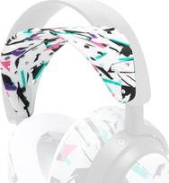 "WC HeadbandZ Arctis Nova V2" - patobulintas platus silikoninis galvos lankelis, suderinamas su "Wicked Cushions" ausinėmis "Arctis Nova" | Platesnis svorio paskirstymo dizainas | 90-ųjų balta