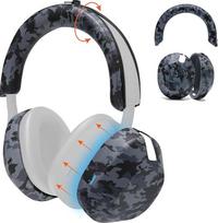 "WC ShellZ XM5" - "Sony WH1000XM5" ausinių išorinis apvalkalas ir ausinių lankelio dangteliai, pagaminti iš "Wicked Cushions" | Pagaminta iš aukštos kokybės silikono | Black Camo