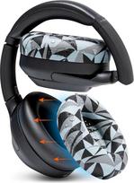 "WC SweatZ XM4" - patentuoti "Sony WH1000XM4" ausinių kilimėliai, apsaugantys nuo prakaitavimo | Silikoniniai ausinių kilimėliai "Sony WH-1000XM4" ausinėms | Atsparūs prakaitui ir lengvai plaunami | Geo Grey