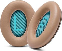 "WC Wicked Cushions" patobulintos pakaitinės "Bose" ausinių pagalvėlės - suderinamos su QC15 / QC25 / QC35 ir 35 ii / QC2 / AE2 / AE2i / AE2W / "Soundlink" - minkšta oda | Smėlio spalvos