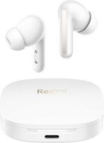 "Xiaomi Redmi Buds 6" belaidės "Bluetooth" ausinės į ausis, dvigubas garsiakalbis, svaiginantis garsas, 49 dB aktyvus triukšmo slopinimas, iki 10 val. + 42 val. baterijos veikimo laikas, IP54, baltos spalvos