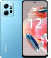 "Xiaomi Redmi Note 12" išmanusis telefonas su ausinėmis, 4 + 128GB, mobilusis telefonas be sutarties, 6,67 colių FHD+ AMOLED taškinis ekranas, 5000 mAh, 50 MP kamera, 33 W greitasis įkrovimas, dvi SIM kortelės, ledinė mėlyna (DE