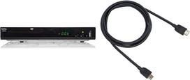 "Xoro HSD 8470" HDMI MPEG4 DVD grotuvas (USB 2.0, medijos grotuvas, 1080p didinimas, MultiROM) Juoda ir "Amazon Basics" - Pintas HDMI kabelis, 1,8 m