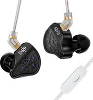 "Yinyoo CCZ CZ10 IEM" žaidimų ausinės su mikrofonu 4BA + 1DD In-Ear Monitor, "HiFi" laidinės ausinės su 10 mm dvigubu magnetiniu PET vairuotoju, žaidimų ausinės su nuimamu 2 kontaktų kabeliu