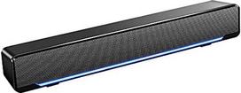 "Zunate Soundbar", 3D stereofoninis garsas su USB kabeliu ir 3,5 mm įvestimi - nešiojamas staliniam kompiuteriui, nešiojamajam kompiuteriui, televizoriui, išmaniajam telefonui, planšetiniam kompiuteriui (juodas)