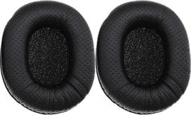 1 pora ausų pagalvėlių, suderinama su "Sony MDR 7506 MDR V6 MDR CD900ST" ausinėmis Odinės putų ausų pagalvėlės Ausinių priedai Juoda
