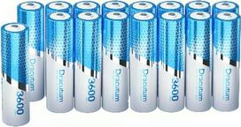1,5 V papildomi AA ličio akumuliatoriai 16 Stück, 3600mWh Ličio papildomi langlebige Doppel A ličio jonų akumuliatoriai