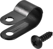 10,4 mm nailono R tipo kabelių spaustukas Laidų spaustukas su varžtais juodas, 100 vnt.