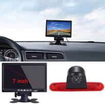 12 mm objektyvas CMOS atbulinės eigos kamera + 7 colių TFT LCD ekranas Automobilio monitorius Stabdžių žibintas Automobilio stogo atbulinės eigos kamera, skirta "Fiat Doblo 263 Van" (2010-iki dabar) / "Opel Combo" (2011-2018)