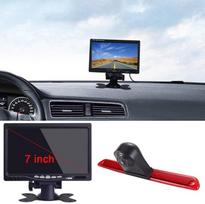 12 mm objektyvas CMOS atbulinės eigos kamera + 7 colių TFT LCD ekranas Automobilio monitorius Stabdžių žibintas Automobilio stogo atbulinės eigos kamera, skirta furgono stogo kamerai Mercedes Benz Sprinter W906 / VW Crafter Caravelle 2007-2015